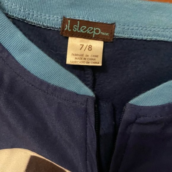 PL Sleep One Piece Velour Blue Soccer Tiger Pajamas PJs Suit - Picture 5 of 8